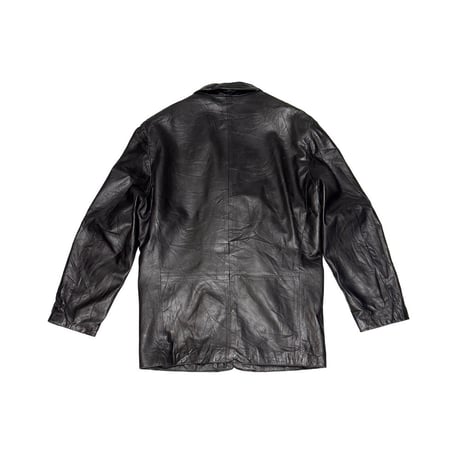 【USED】00's bod & christensen LEATHER TAILORED JACKET