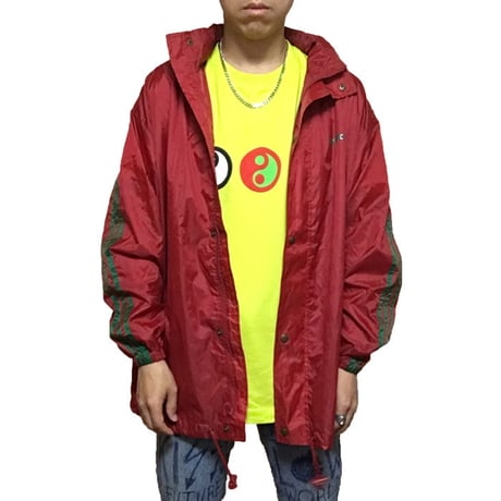 【USED】90'S ADIDAS NYLON JACKET RED
