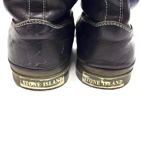 【USED】80's STONE ISLAND MARINA LEATHER PECOS BOOTS
