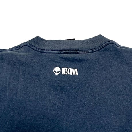【USED】90'S-00'S BESCHWA DISTORTED LOGO T-SHIRT