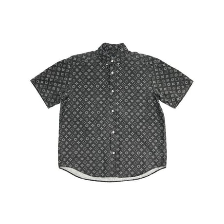 【USED】90’S STUSSY MONOGRAM S/S B.D SHIRT