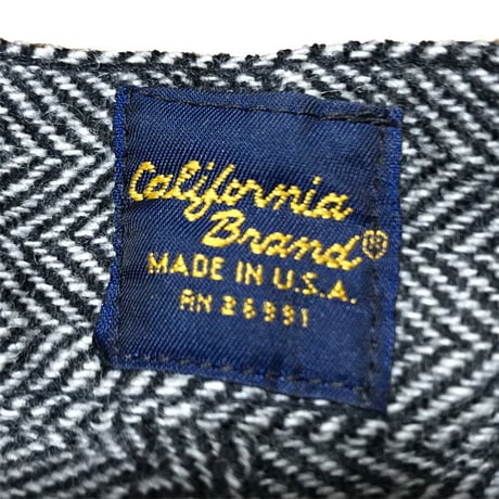 【USED】HERRINGBONE WOOL TROUSERS