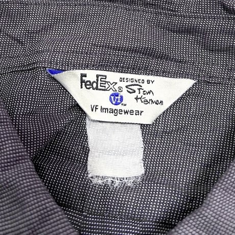 【USED】00'S FEDEX B.D. SHIRT DESIGNED BY STAN HERMAN