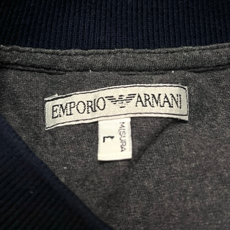 【USED】90's EMPORIO ARMANI EA LOGO RINGER T-SHIRT