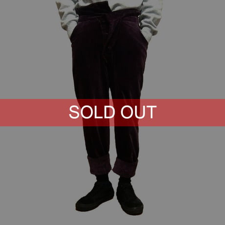 【USED】80'S VINTAGE VIVIENNE WESTWOOD VELOR PANTS