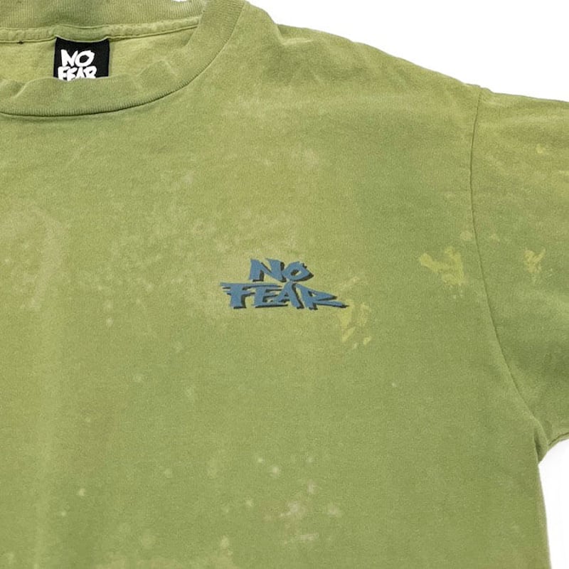 USED】90'S NO FEAR LOGO T-SHIRT | KONBINI no fear ロンT 90s ボーダー レア