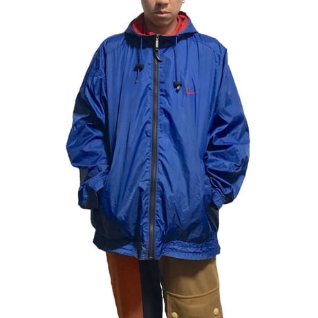【USED】90'S NIKE HOODED NYLON JACKET