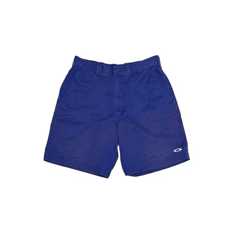 【USED】00's Oakley Software Zig-Zag Oval Logo Shorts Royal Blue