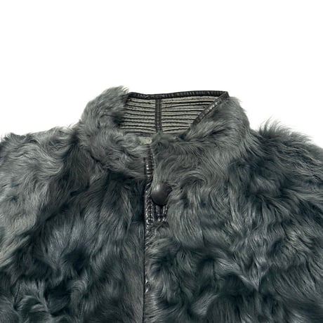 【USED】80's-90's ECO FUR & ECO LEATHER REVERSIBLE COAT