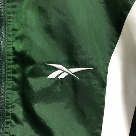 【USED】90'S REEBOK NYLON JACKET GREEN