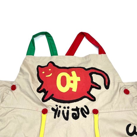 【USED】90'S HANDCRAFT & HANDPAINT OVERALLS (No.2)