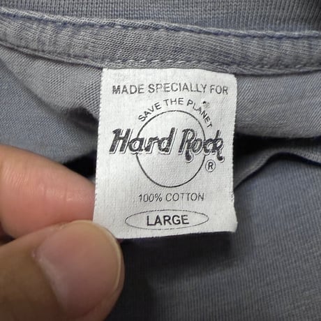 【USED】90's Hard Rock CAFE PARIS LOGO EMBROIDERY T-SHIRT