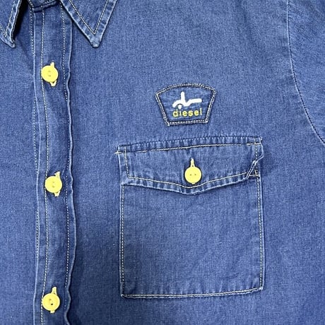 【USED】90'S OLD DIESEL CHAMBRAY SHIRT