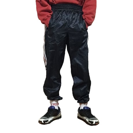 【USED】90'S ADIDAS TROUSERS "THE WORLD BRAND WITH THE 3 STRIPES"