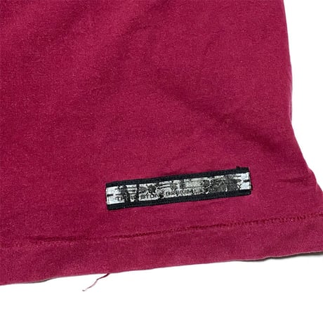 【USED】90'S THIRD STONE REFLECTOR GRAPHIC T-SHIRT WINE RED