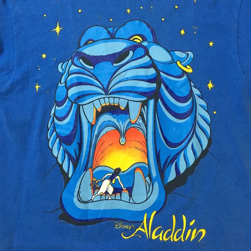 USED】90'S DISNEY ALADDIN T-SHIRT | KONBINI