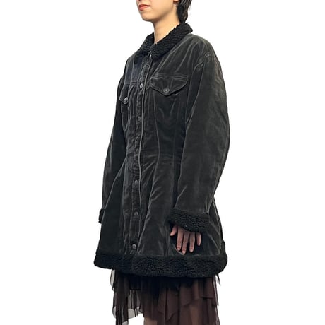 【USED】80's-90's JUNIOR GAULTIER VELVET PEPLUM JACKET COAT