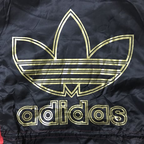 【UESD】80'S-90'S ADIDAS OLD SCHOOL BOMBER BLOUSON BLACK × RED