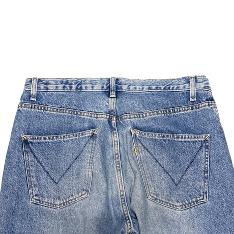 【USED】00's VOLCOM Wide Denim Pants V-Stitch Back Pocket