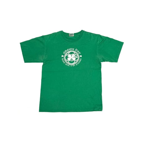 【USED】00's GREEN DAY Kiss me, I'm punk! T-SHIRT