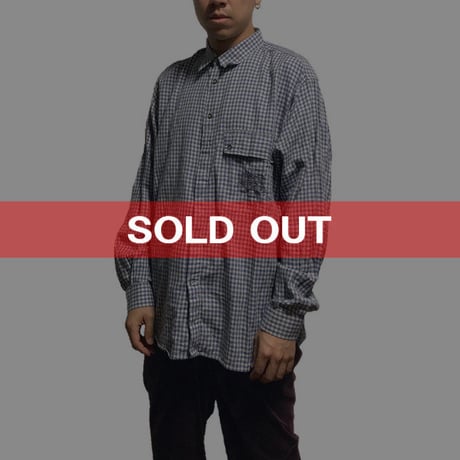 【USED】70'S GIVENCHY CHECK SHIRT