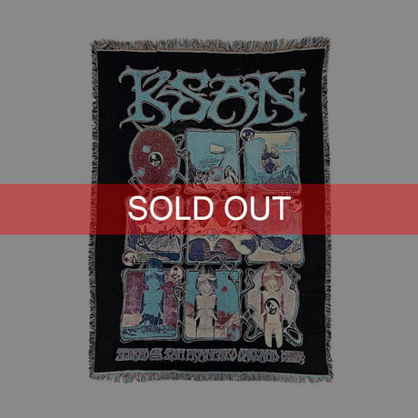 【KONBINI REPRODUCT】WOVEN BLANKET "KSAN SF RADIO POSTER"
