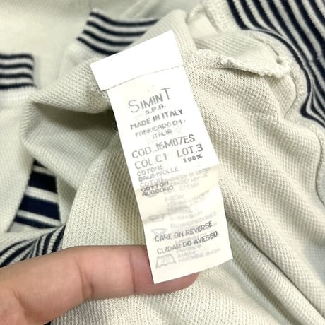 【USED】90'S ARMANI JEANS MOSS STITCH SWEATSHIRT