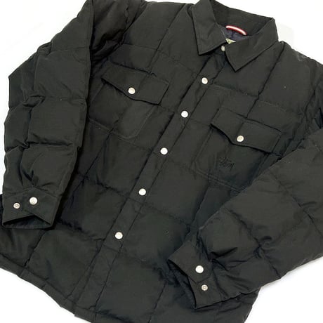 【USED】90'S-00'S STUSSY GOOSE DOWN SHIRT JACKET