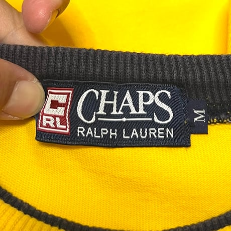 【USED】90's-00's CHAPS RALPH LAUREN ZIP POCKET L/S T-SHIRT