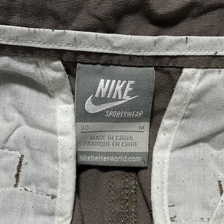 【USED】00'S NIKE COTTON ZIP PANTS