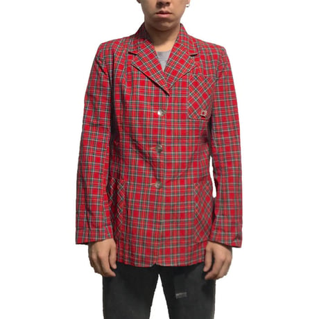 【USED】TARTAN 3B JACKET WITH PINS