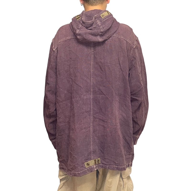 USED】90's dezert Garment Dyed Linen Fisherman