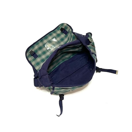 【USED】90'S OLD GAP PLAID MESSENGER BAG