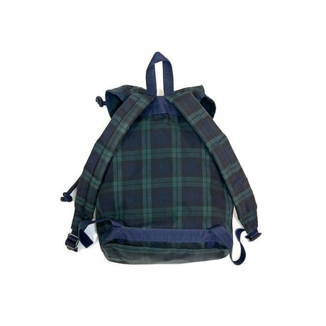 【USED】90'S TOMMY HILFIGER BLACK WATCH BACKPACK