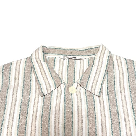 【USED】70's Eichsfeld Konfektion STRIPE WORK SHIRT JACKET②