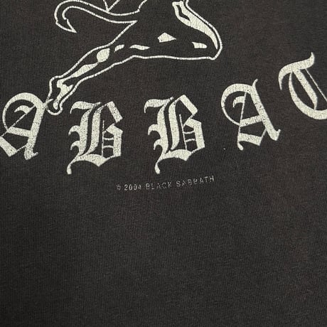 【USED】00's BLACK SABBATH Flying Demon Graphic Faded T-Shirt