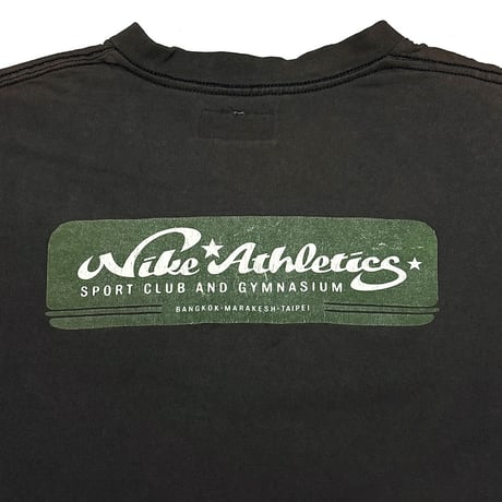 【USED】00's NIKE vintage One Star Athletics T-shirt Black Fade