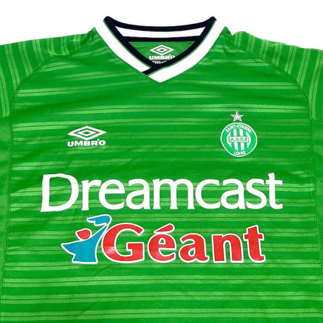 【USED】00'S UMBRO SAINT ETIENNE 2000-01 HOME L/S FOOTBALL SHIRT