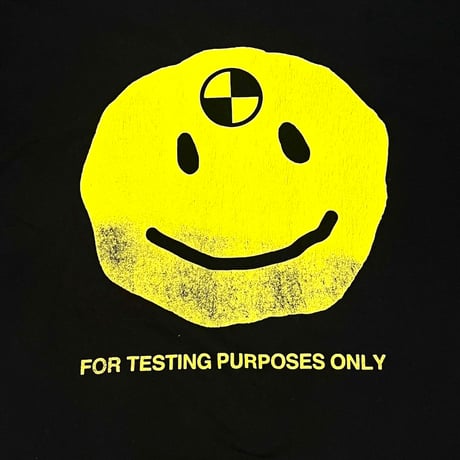 【USED】90's-00's FOR TESTING PURPOSES ONLY SMILY OVERSIZED T-SHIRT