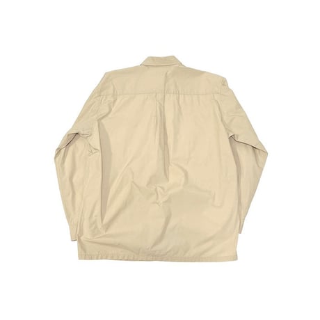 【USED】90'S-00'S STUSSY LINE SHIRT BEIGE × NAVY
