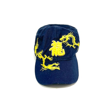 【USED】90'S DRAGON EMBROIDERY CAP