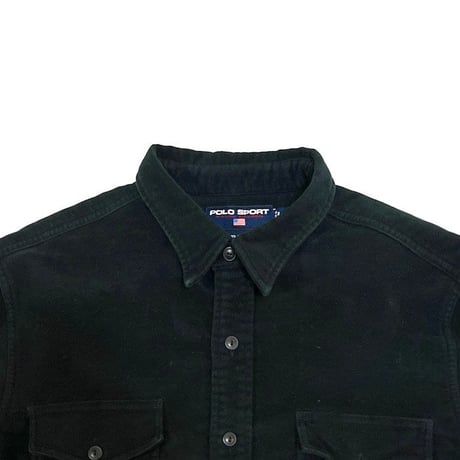 【USED】90'S POLO SPORT VELOUR SHIRT