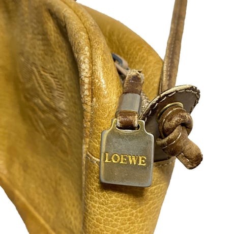 【USED】80'S LOEWE ANAGRAM LEATHER SHOULDER BAG