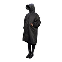 【USED】90's JPG Jean’s by Gaultier Hybrid N-3B × Fishtail Mods Coat Black