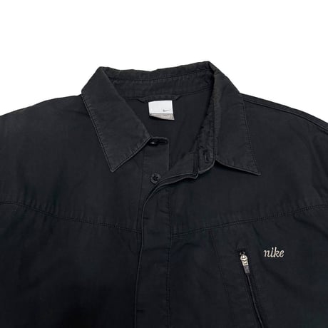 【USED】00's NIKE SUN FADE SLEEVE RIB SHIRT