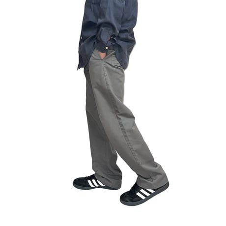 【USED】00's STUSSY WORK TROUSERS GRAY MADE IN USA
