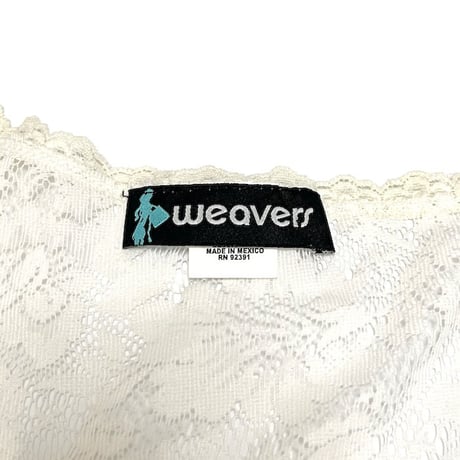 【USED】00'S weavers LACE L/S TOP