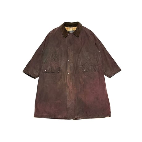【USED】80's-90's Burberrys WAXED CLOTH LONG COAT