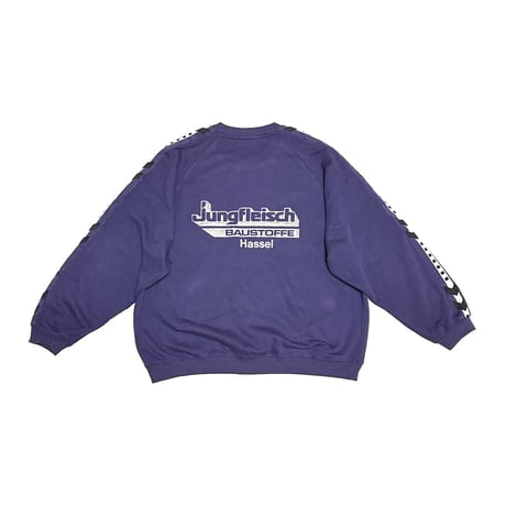 【USED】90's hummel German Sponsor Oversized Sweatshirt