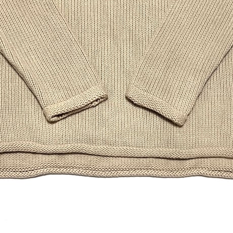 【USED】90'S DKNY JEANS LOW GUAGE COTTON KNIT HIGH-NECK SWEATER